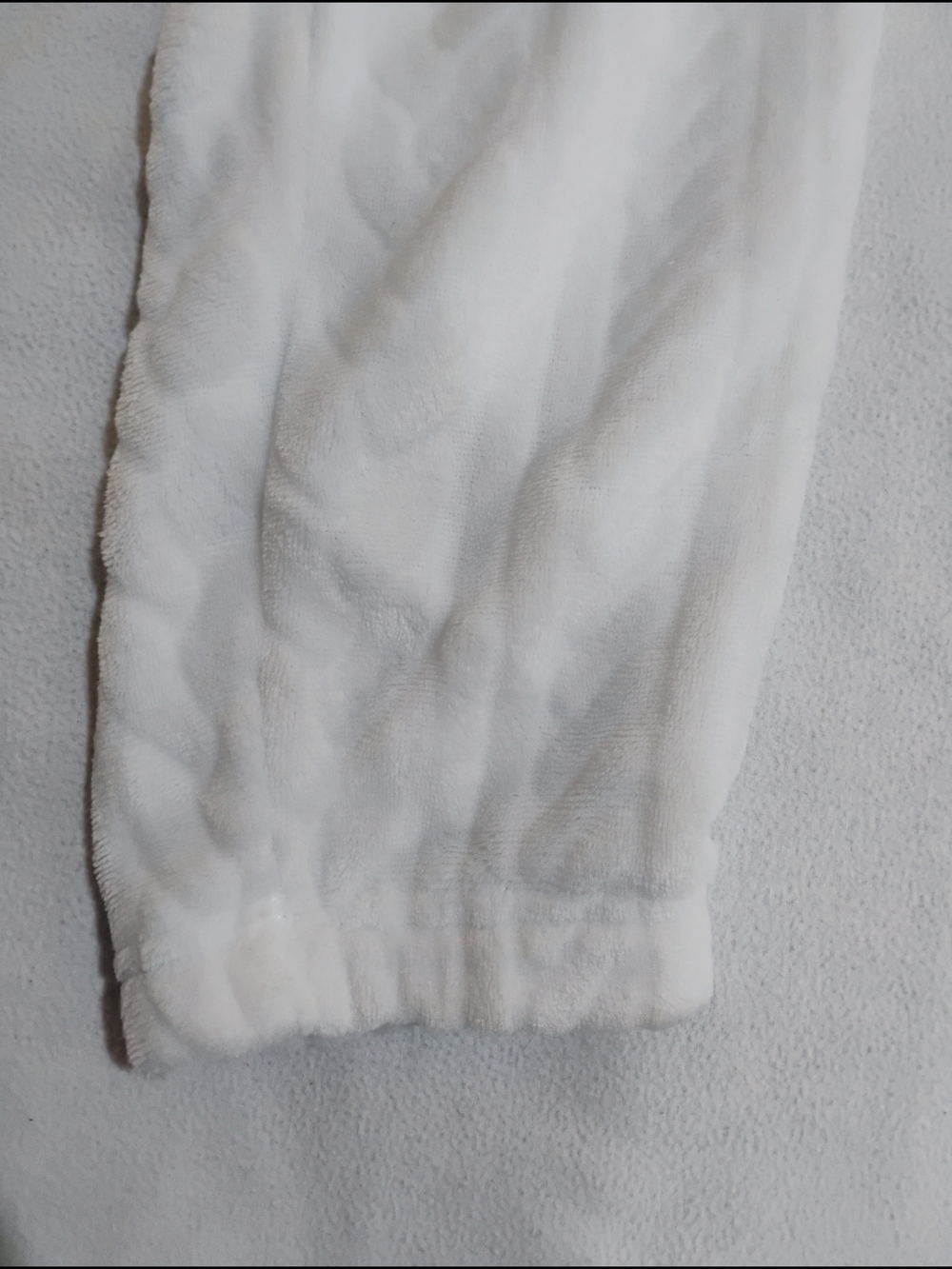Cozy White Cable-Knit Thermal Pajama Bottoms - Picture 3 of 15